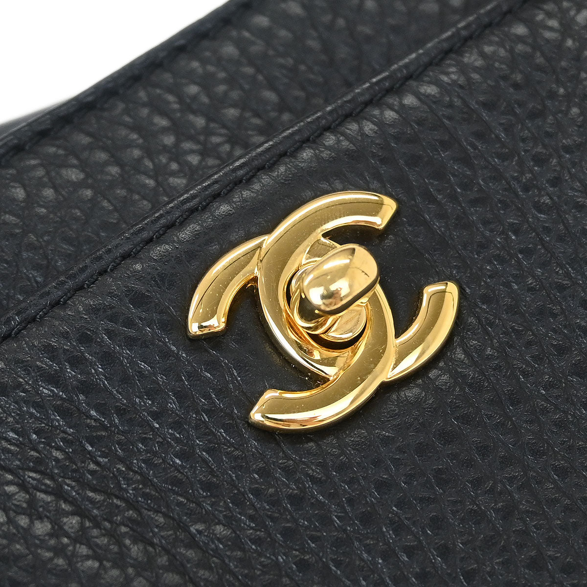 Chanel Black Deerskin Executive Cerf Tote Handbag