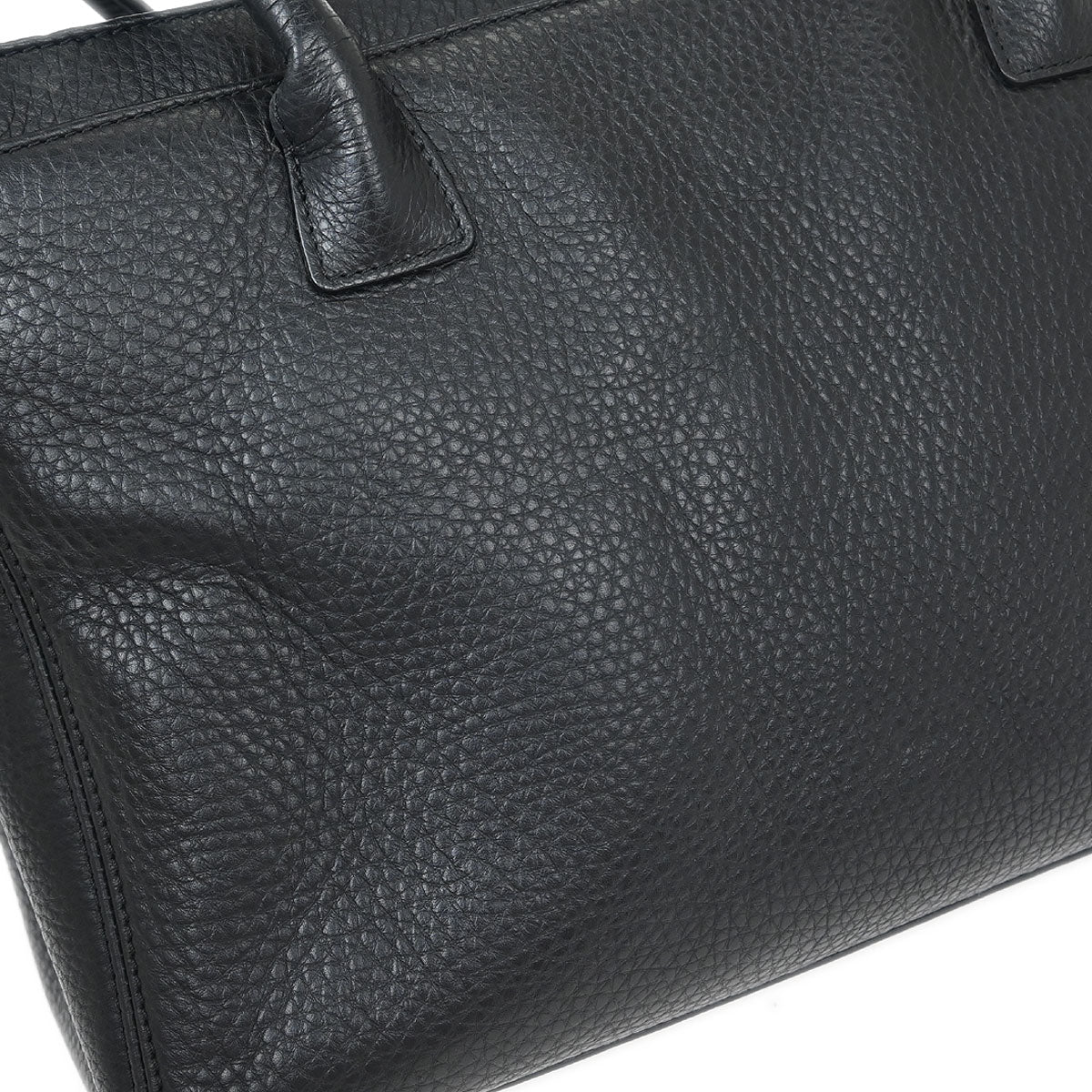 Chanel Black Deerskin Executive Cerf Tote Handbag