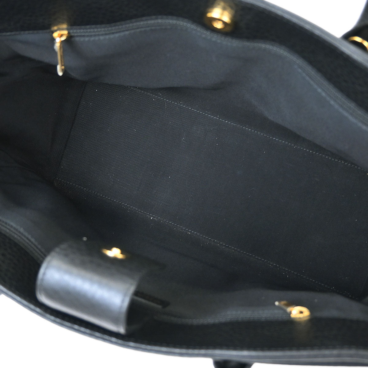 Chanel Black Deerskin Executive Cerf Tote Handbag