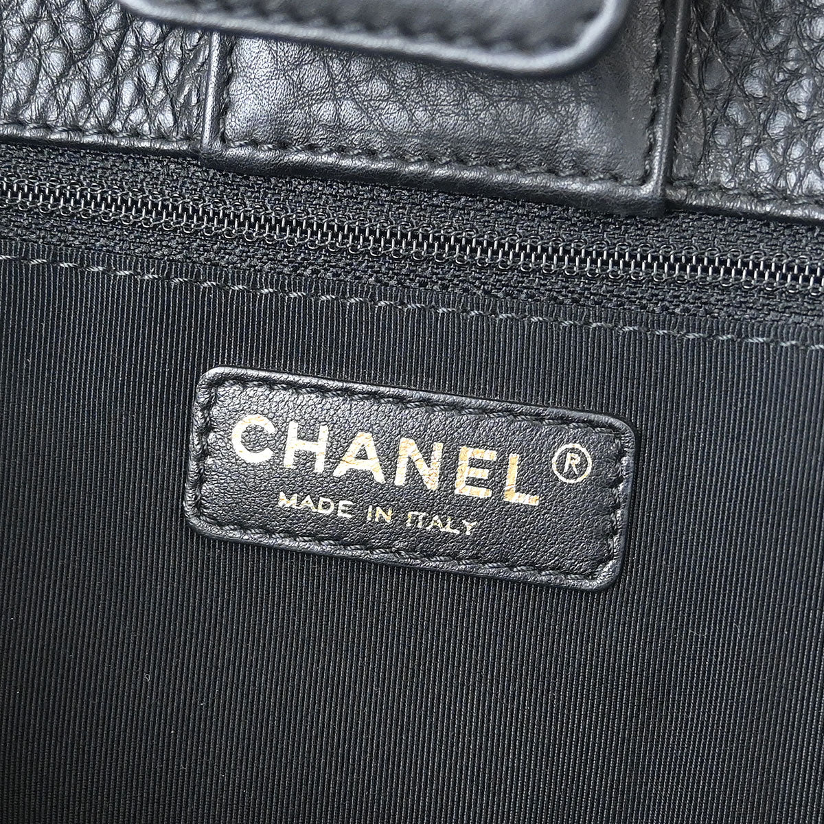 Chanel Black Deerskin Executive Cerf Tote Handbag