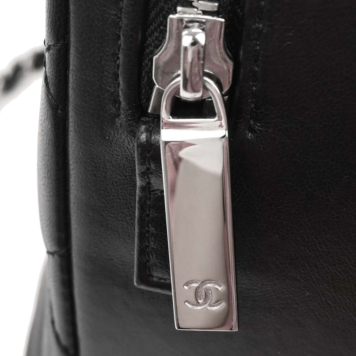 Chanel Black Lambskin Trendy CC Bowling Bag