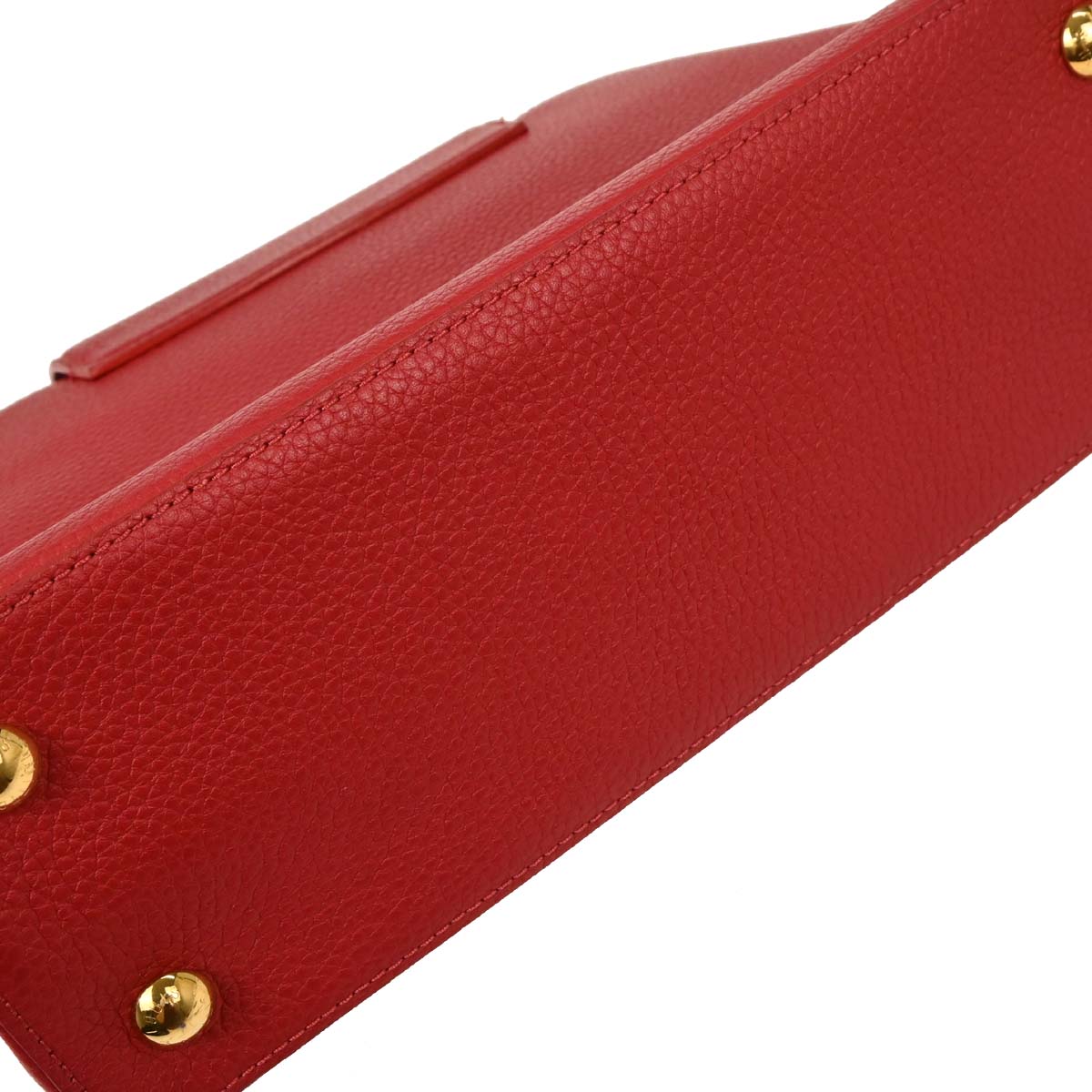 Louis Vuitton Red Capucines PM 2way Shoulder Handbag M43935