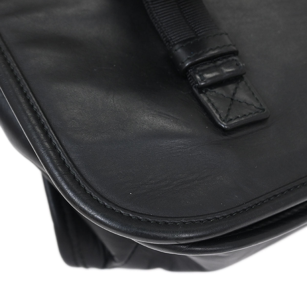 Bottega Veneta Black Intrecciato Messenger Bag
