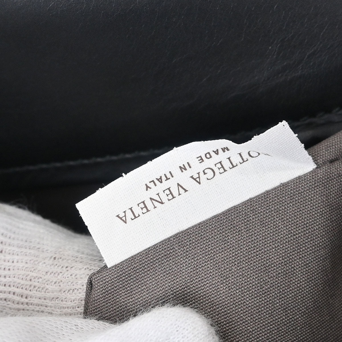 Bottega Veneta Black Intrecciato Messenger Bag