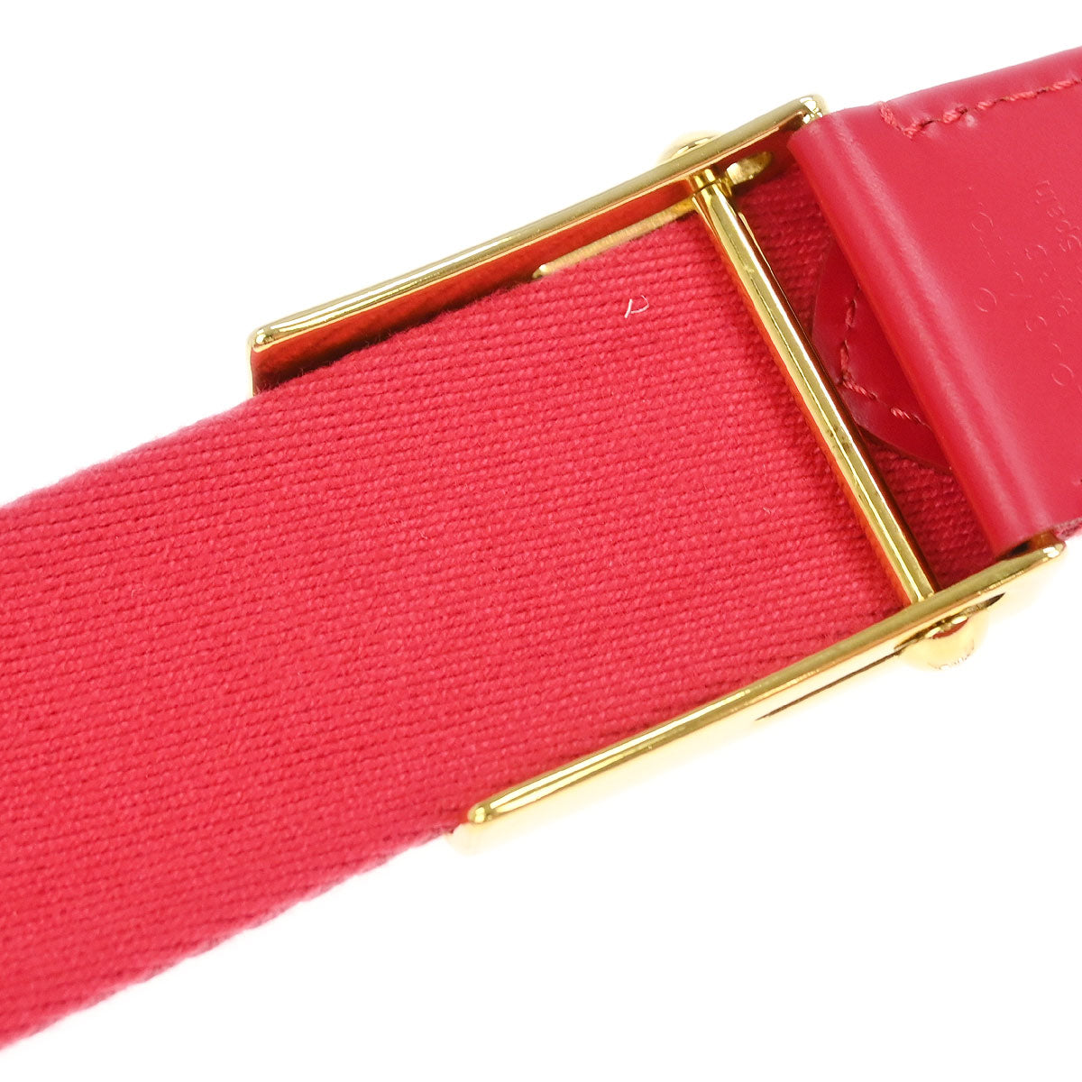Louis Vuitton Red Ceinture Fortune Belt LV Cut Out M9734W #80/32