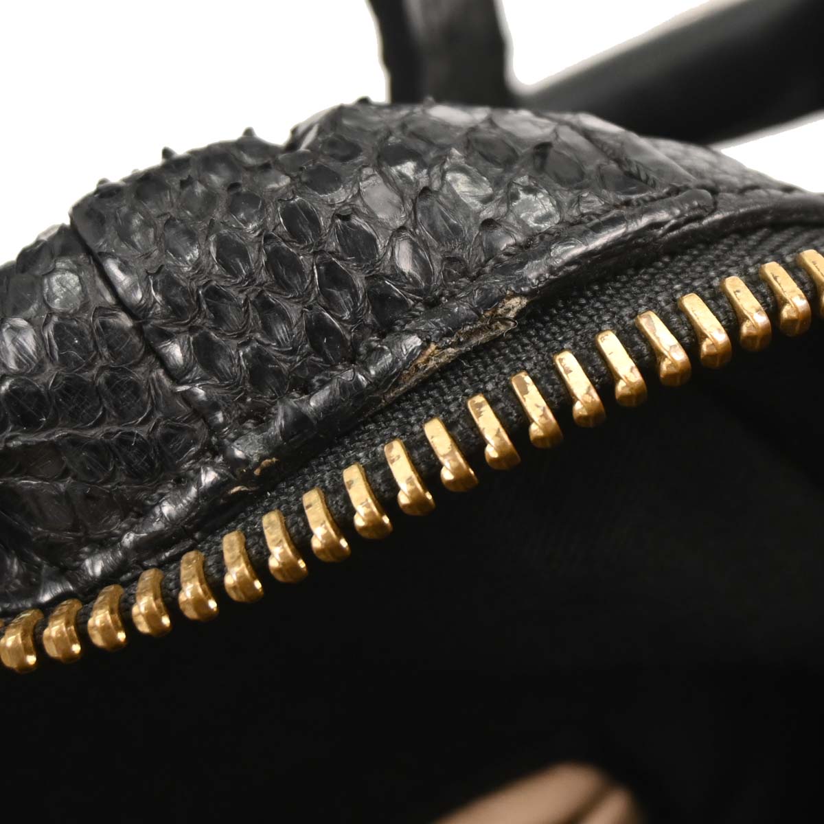 Chloe * Black Python Paraty 2way Shoulder Handbag