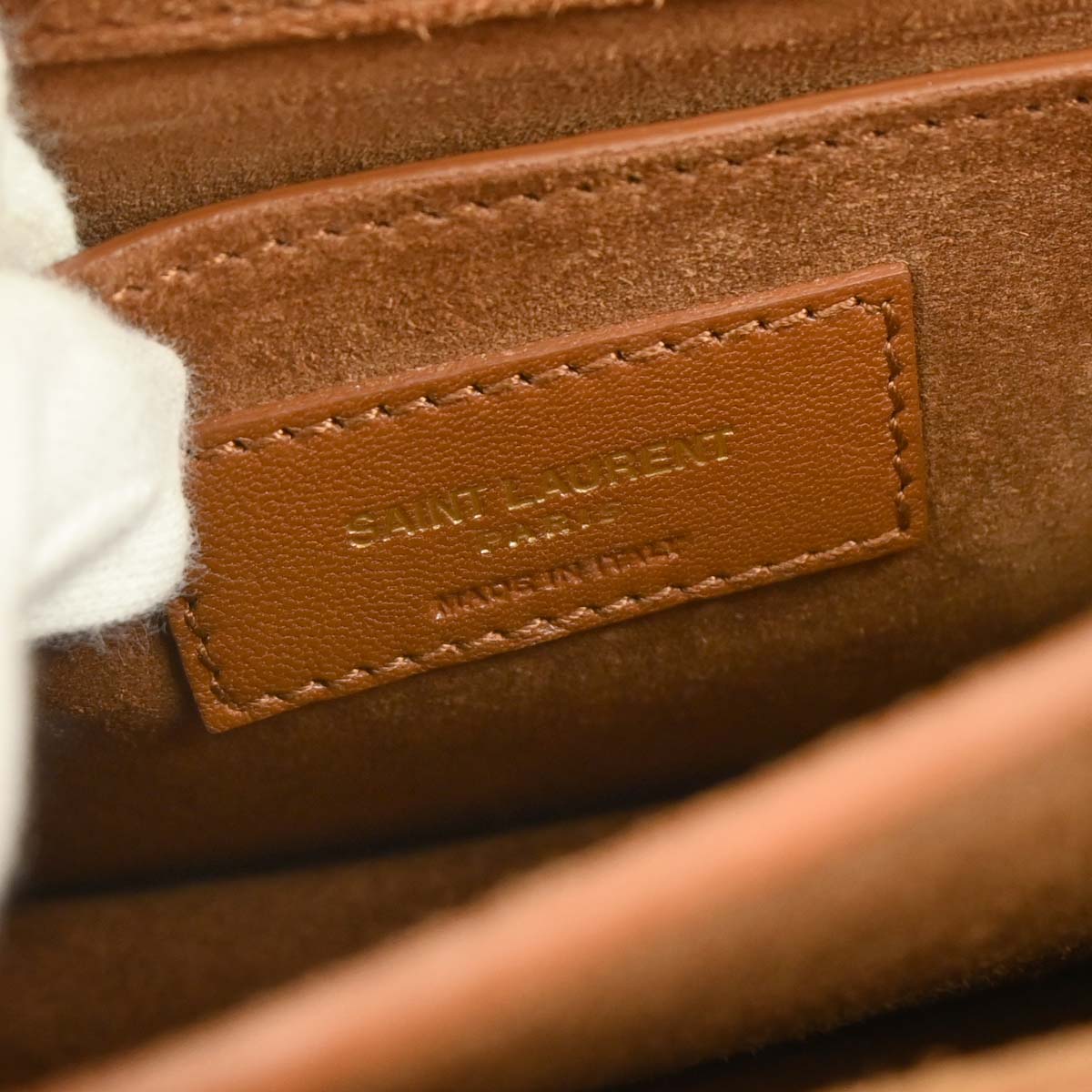Saint Laurent * Brown Leather Pony Hair Sunset Shoulder Bag