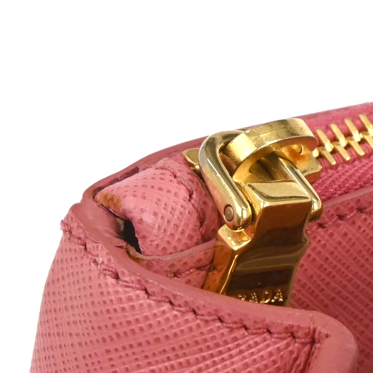 Prada Pink Leather Galleria 2way Shoulder Tote Handbag