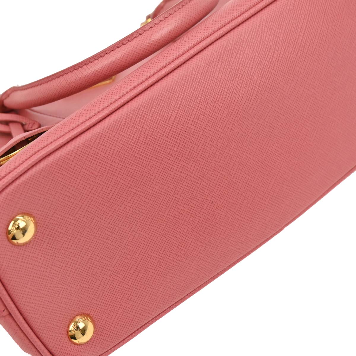 Prada Pink Leather Galleria 2way Shoulder Tote Handbag