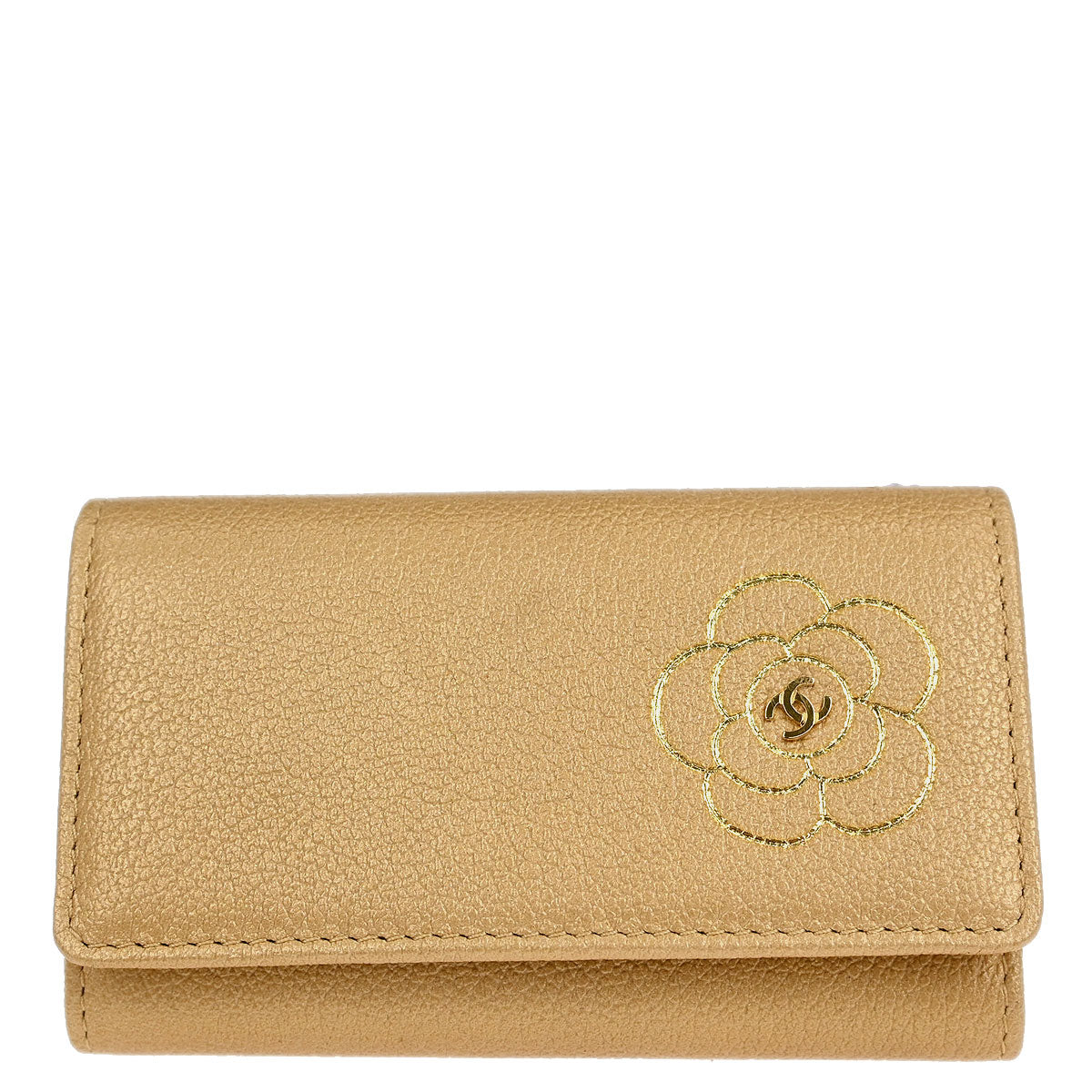 Chanel Beige Calfskin Six Hook Key Case Small Good