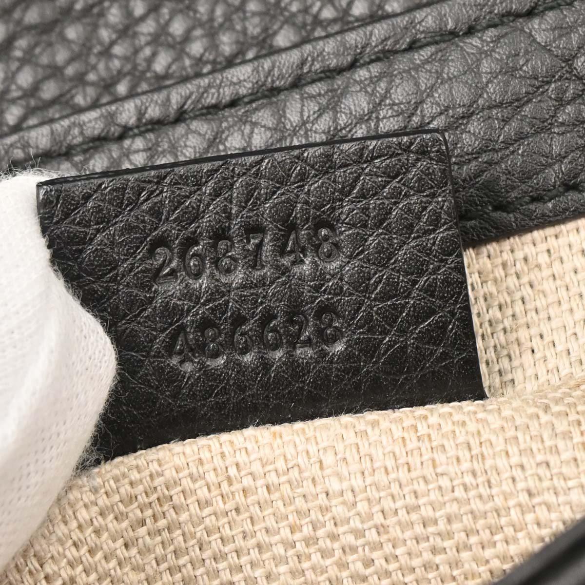 Gucci Black Leather Greenwich Clutch Handbag