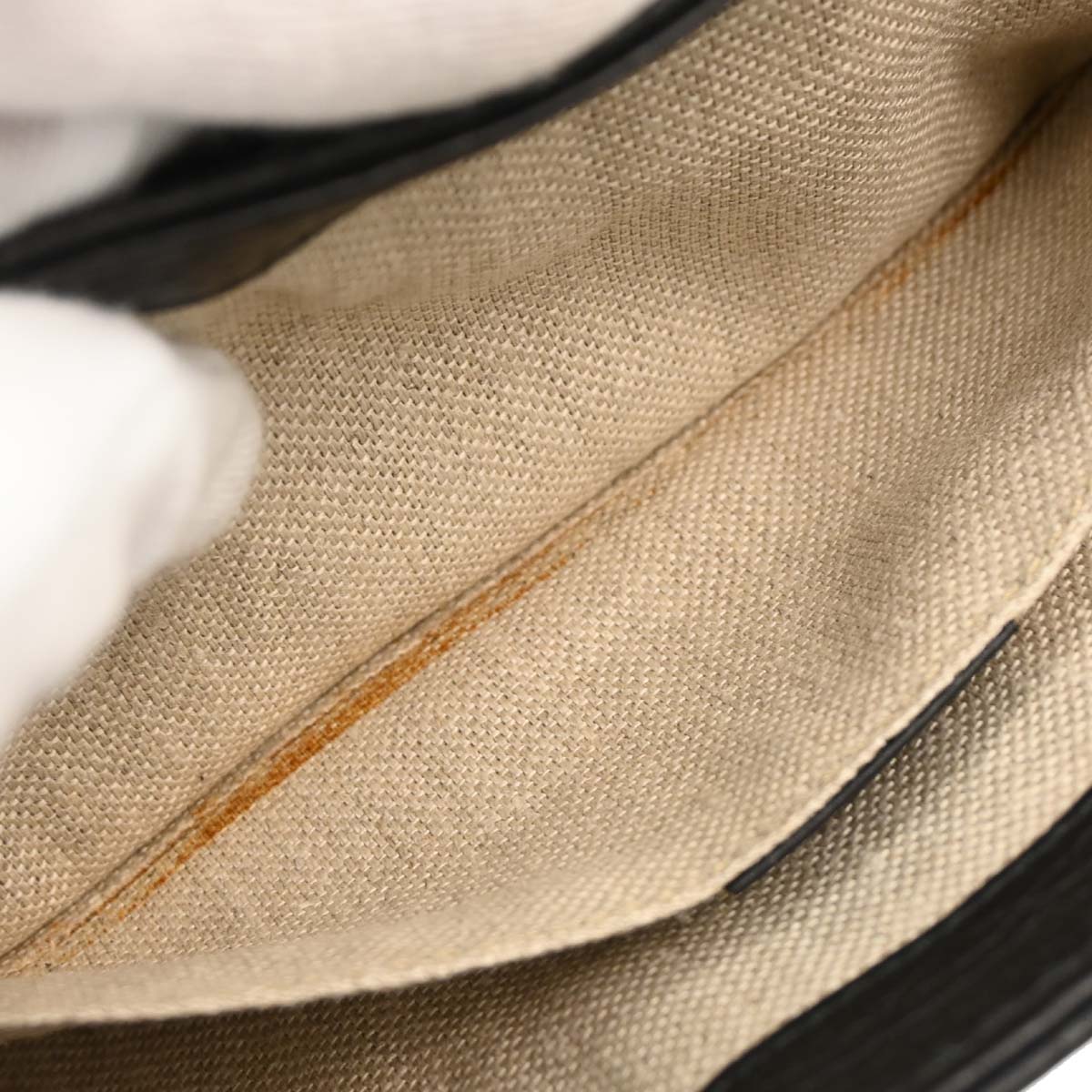 Gucci Black Leather Greenwich Clutch Handbag