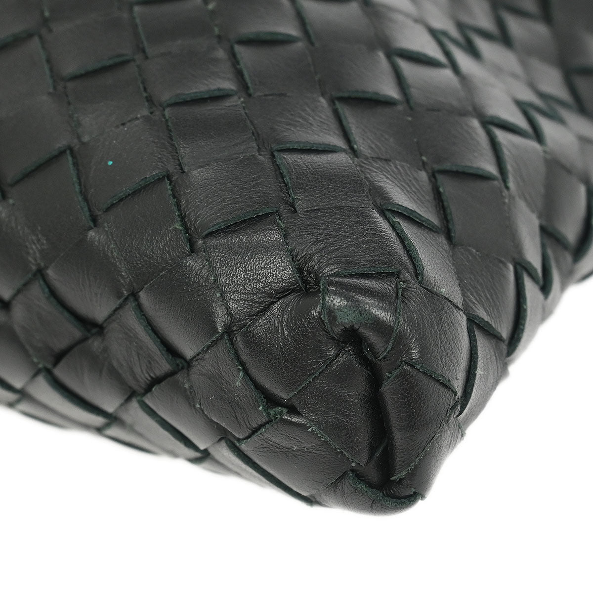 Bottega Veneta Black Intrecciato Shoulder Bag
