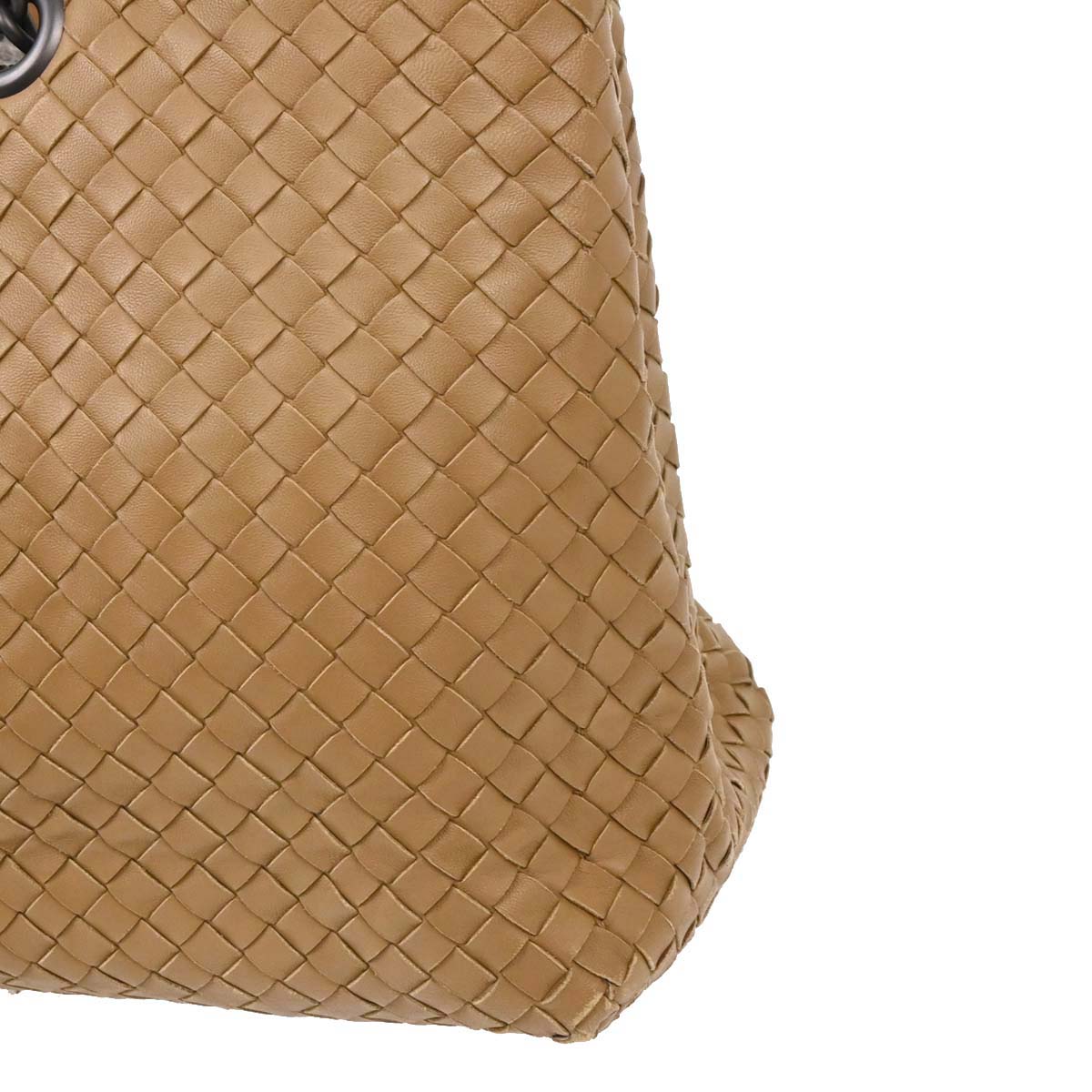Bottega Veneta Brown Leather Intrecciato Tote Handbag