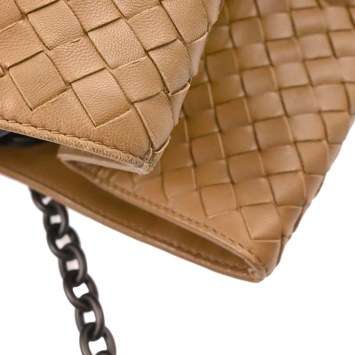 Bottega Veneta Brown Leather Intrecciato Tote Handbag