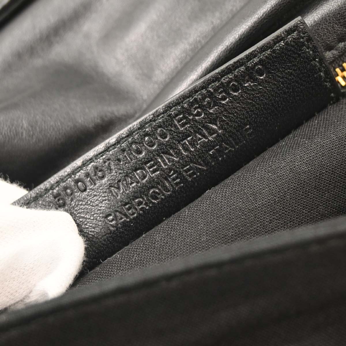 Balenciaga Black Leather Envelope Shoulder Bag