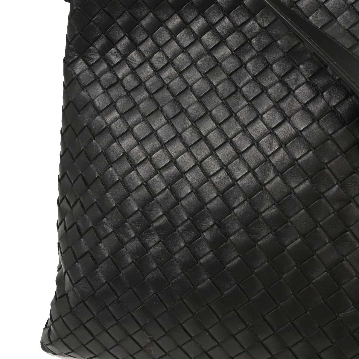 Bottega Veneta Black Intrecciato Shoulder Bag
