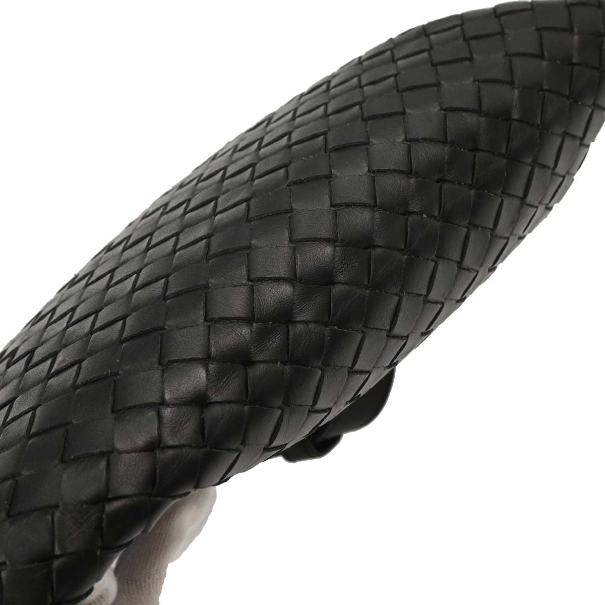 Bottega Veneta Black Intrecciato Shoulder Bag