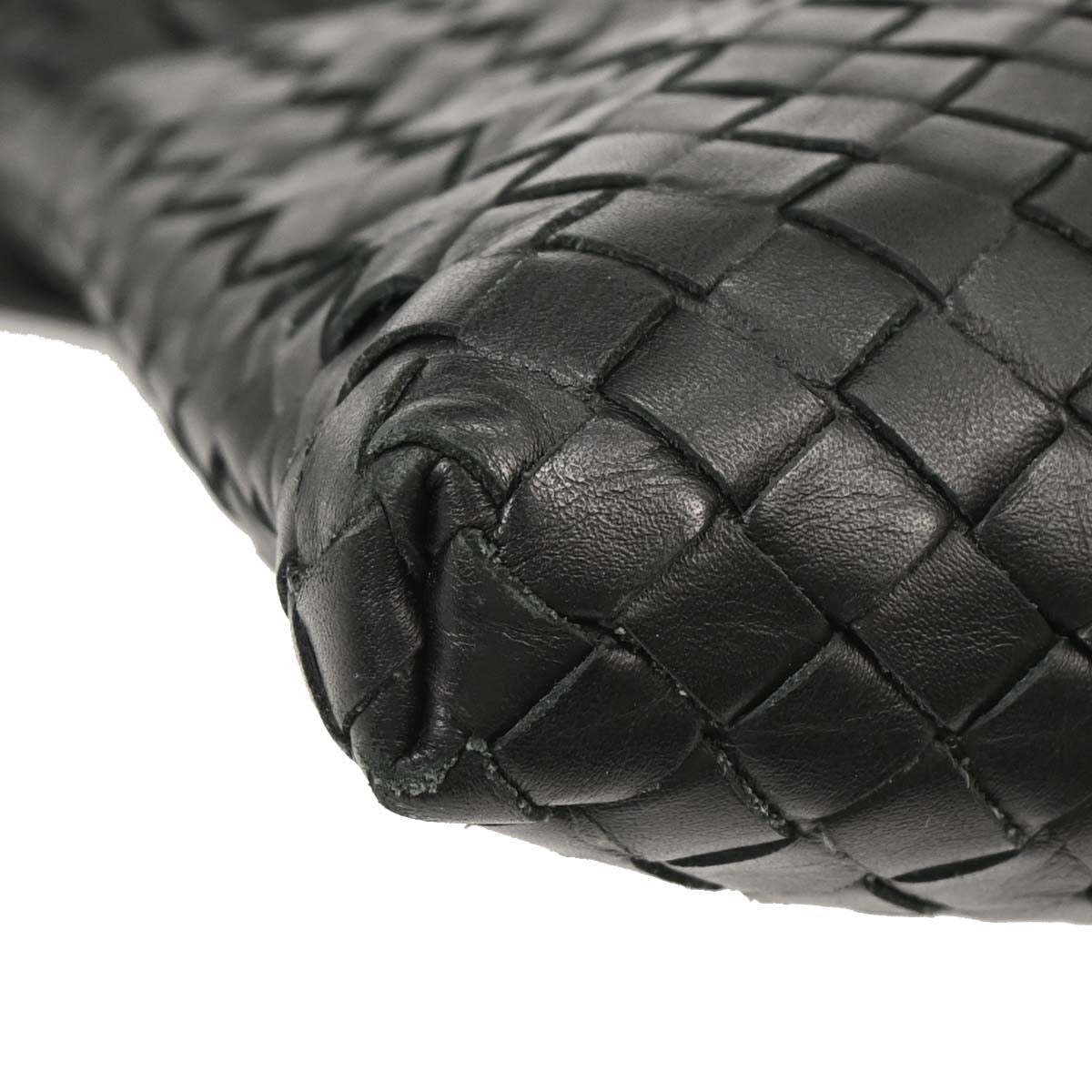 Bottega Veneta Black Intrecciato Shoulder Bag