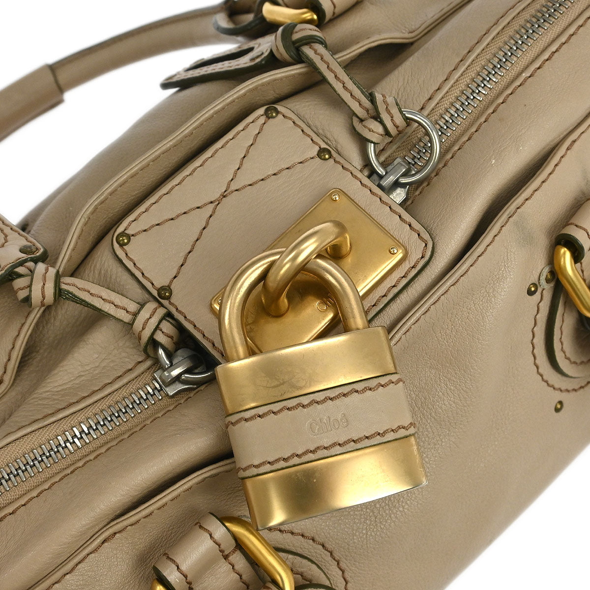 Chloe Beige Paddington Handbag