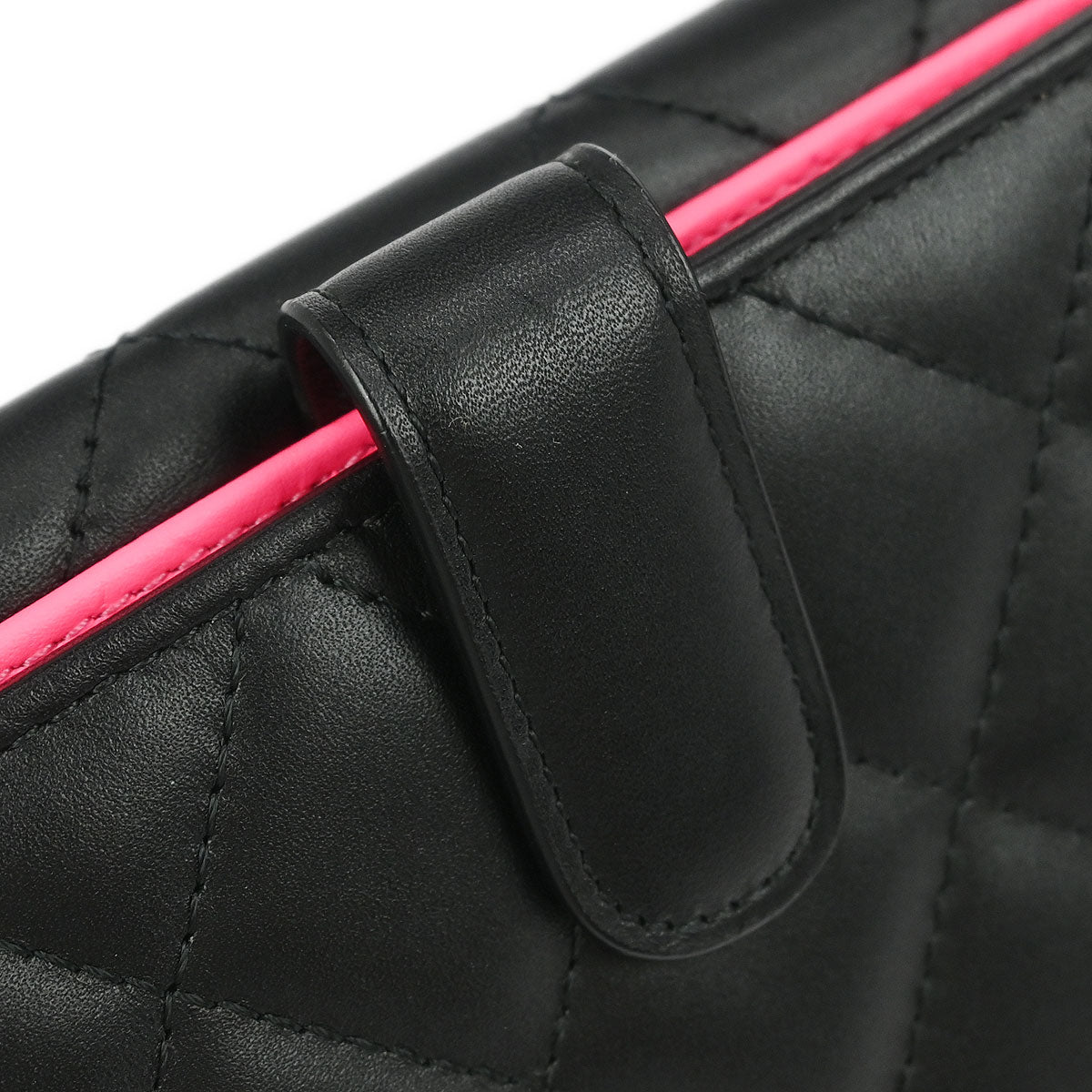 Chanel Black Calfskin Cambon Ligne Long Wallet