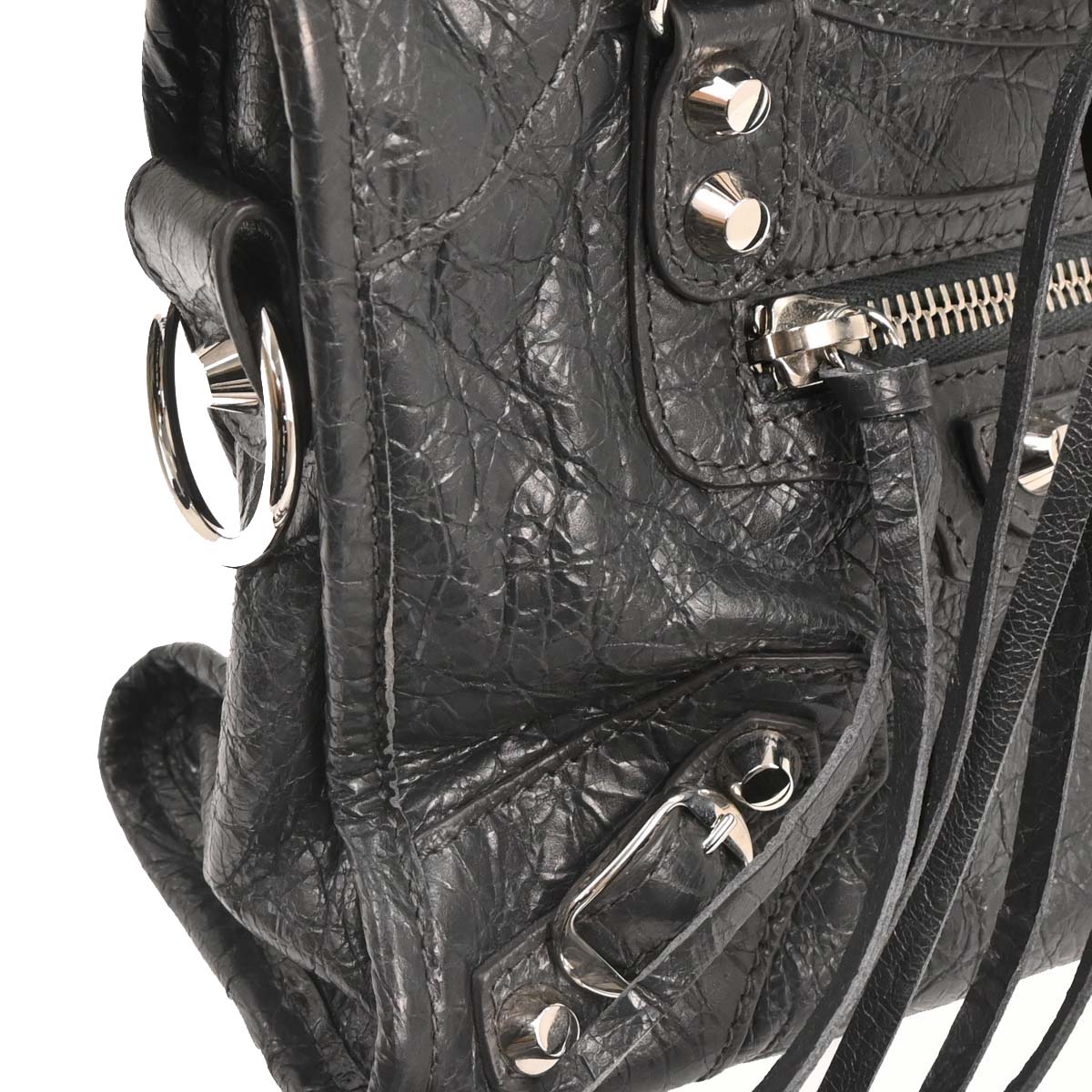 Balenciaga Gray Classic Mini City 2way Shoulder Handbag