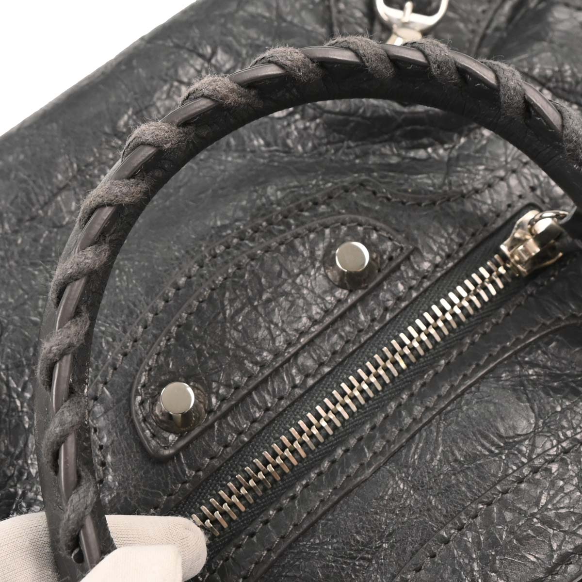 Balenciaga Gray Classic Mini City 2way Shoulder Handbag