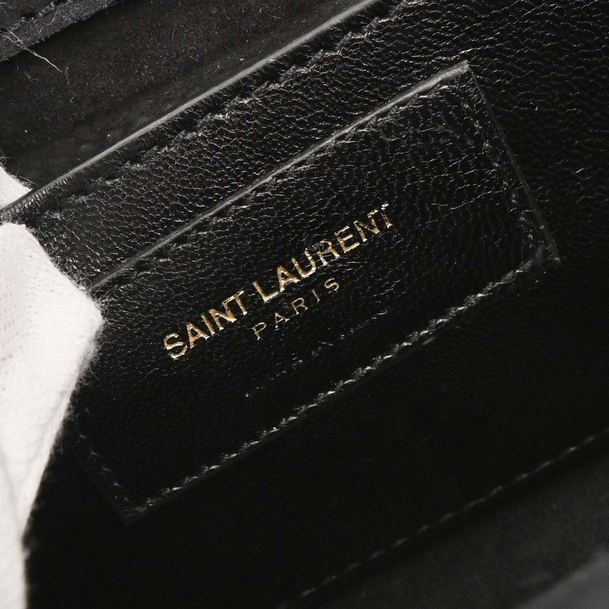 Saint Laurent Gold Leather Kate Shoulder Bag