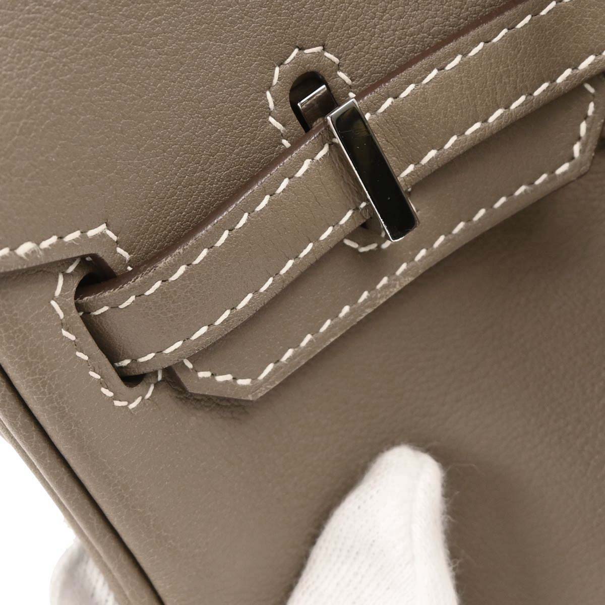 Hermes Etoupe Swift Birkin 25 Handbag