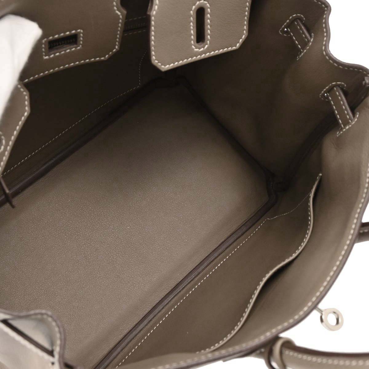 Hermes Etoupe Swift Birkin 25 Handbag