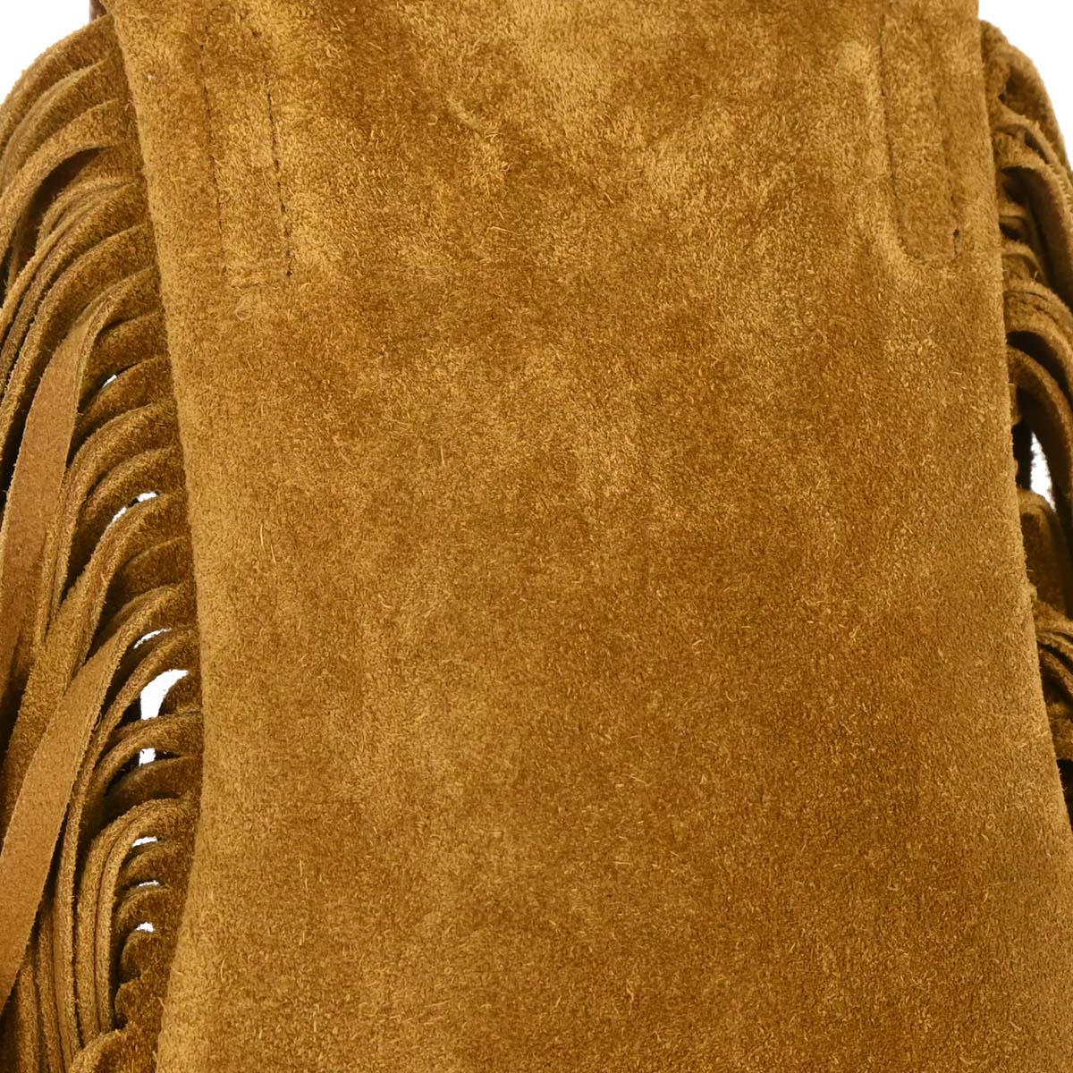 Saint Laurent Brown Suede Toy Anita Fringe Crossbody Bag