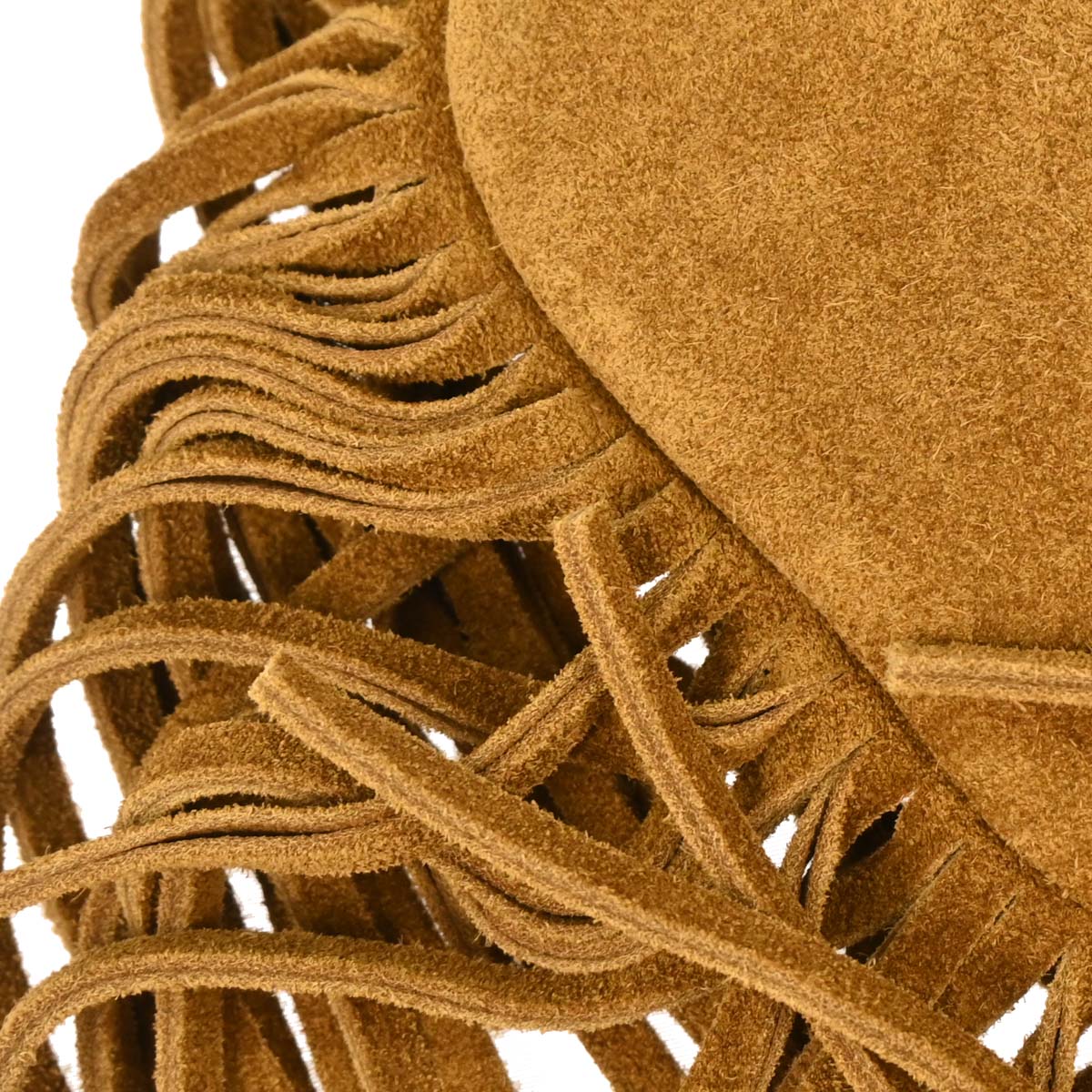 Saint Laurent Brown Suede Toy Anita Fringe Crossbody Bag
