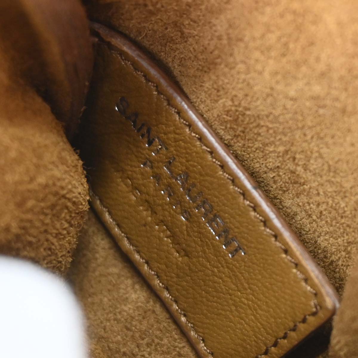 Saint Laurent Brown Suede Toy Anita Fringe Crossbody Bag