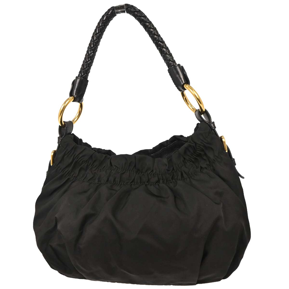 Prada Black Nylon Bow Handbag