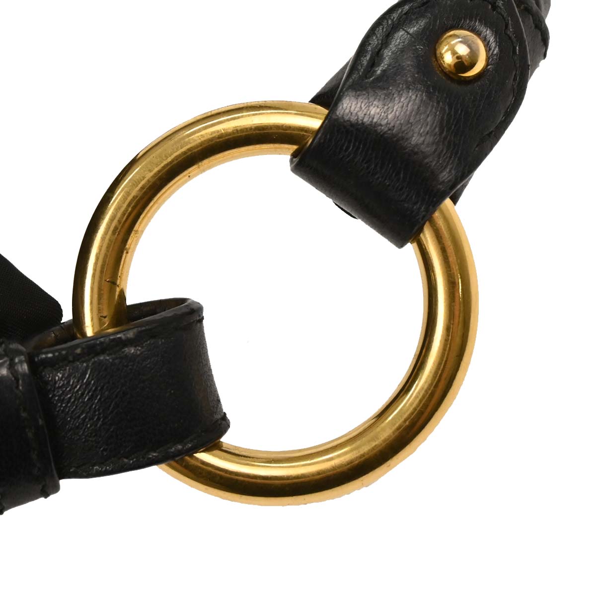 Prada Black Nylon Bow Handbag