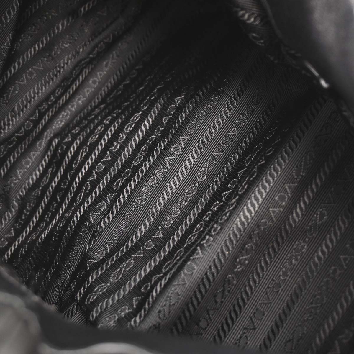 Prada Black Nylon Bow Handbag