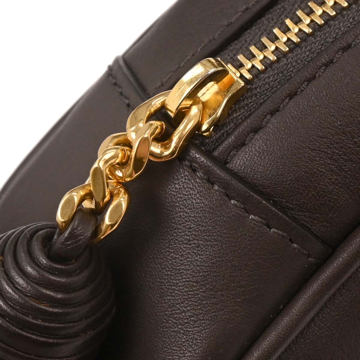 Saint Laurent Dark Brown Leather Blogger Bag Shoulder Bag