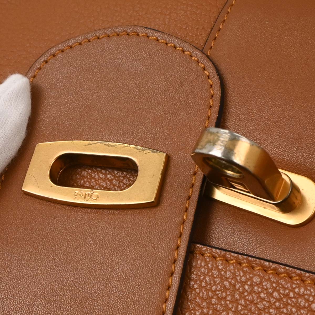 Chloe Brown Leather Lexa Shoulder Bag