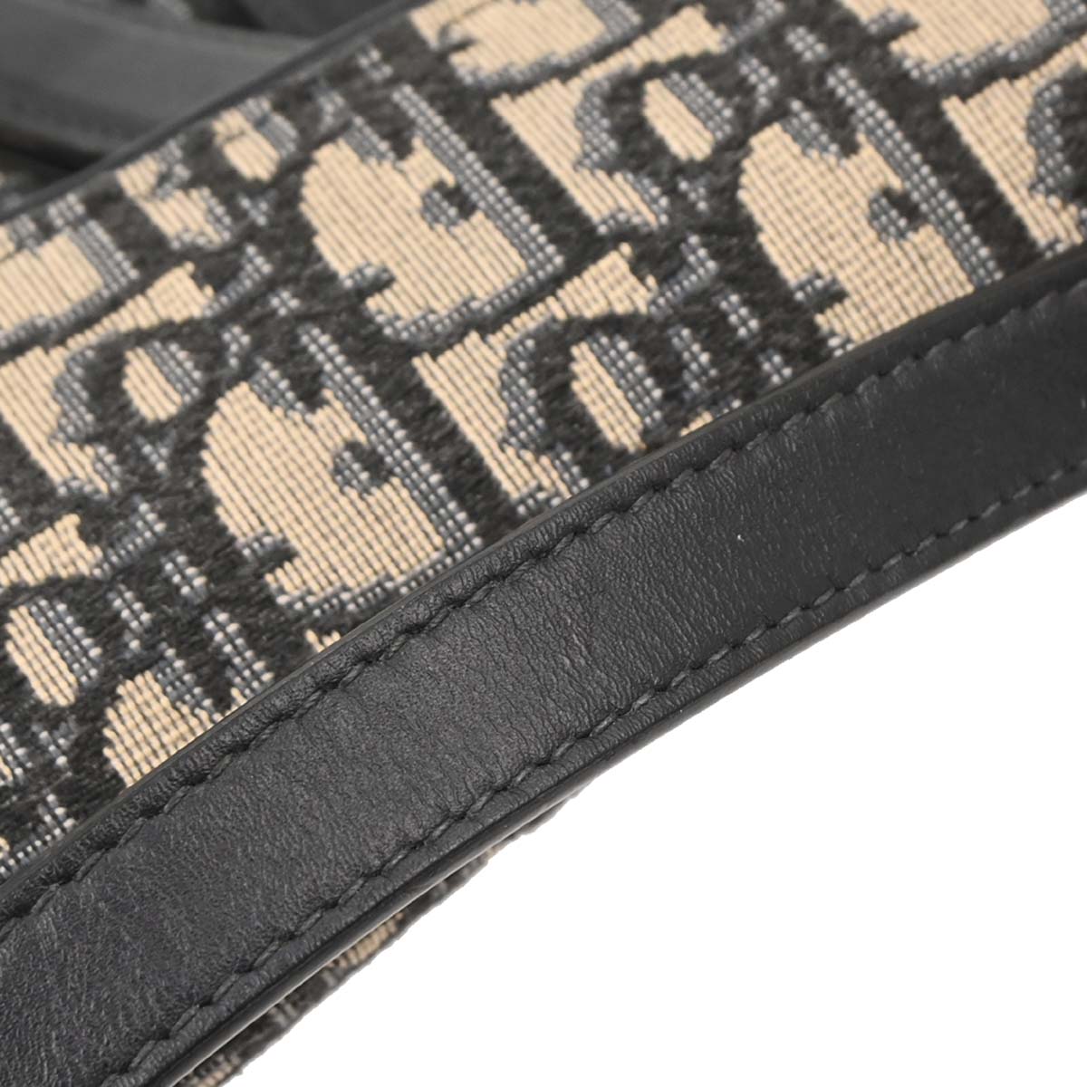 Christian Dior Navy Beige Trotter Saddle Handbag