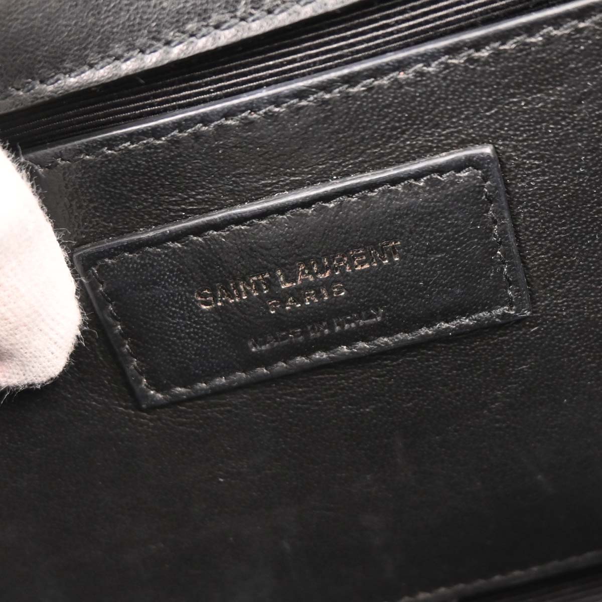 Saint Laurent Navy Canvas Kate Shoulder Bag