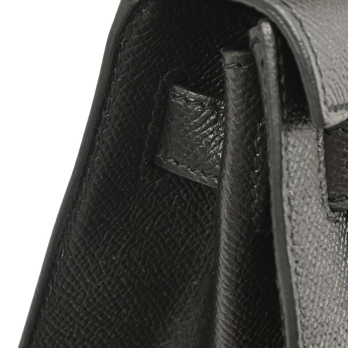 Hermes Black Epsom Kelly 28 Sellier 2way Shoulder Handbag
