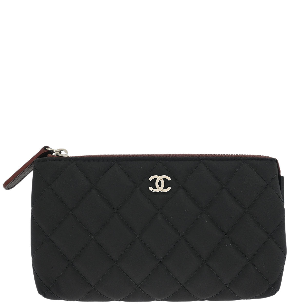 Chanel 2013-2014 Black Nylon Pouch Clutch Bag