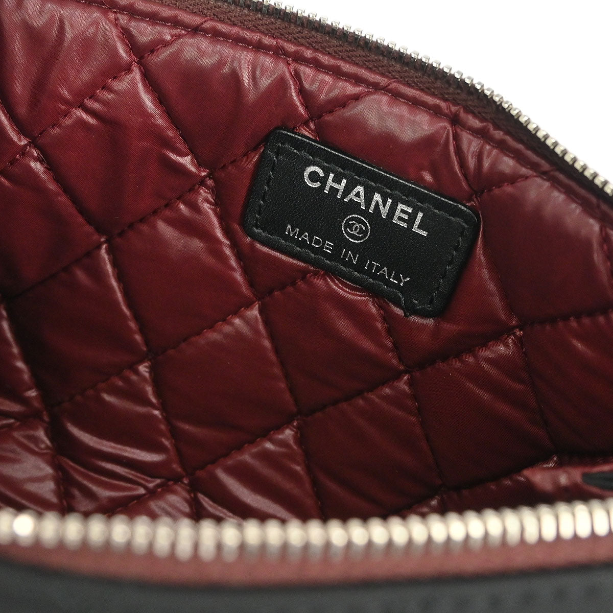 Chanel 2013-2014 Black Nylon Pouch Clutch Bag