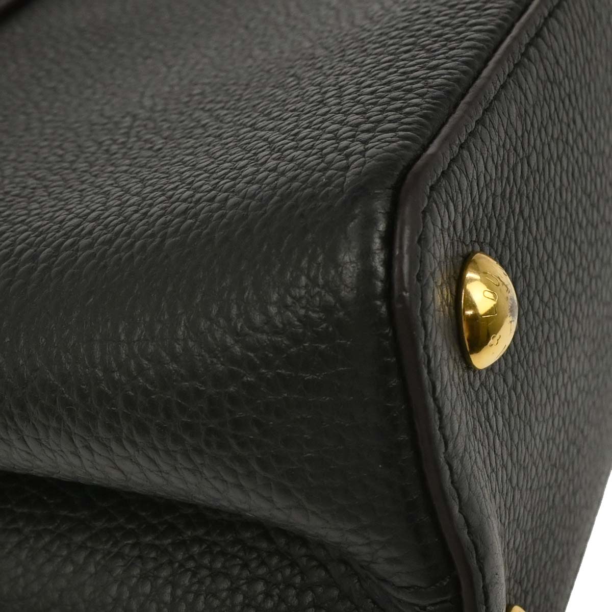 Louis Vuitton Black Capucines MM 2way Handbag M24727