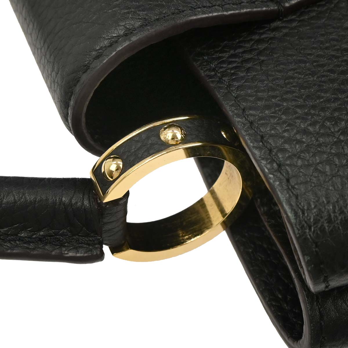 Louis Vuitton Black Capucines MM 2way Handbag M24727