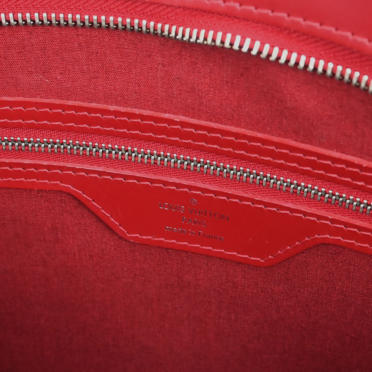 Louis Vuitton Red Epi Brea MM 2way Handbag M4030E