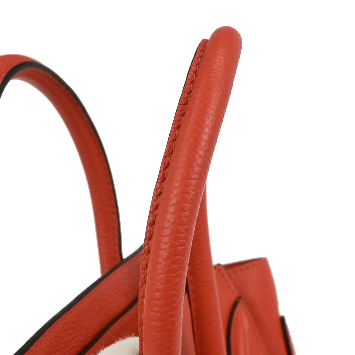 Celine Vermilion Red Micro Luggage Handbag