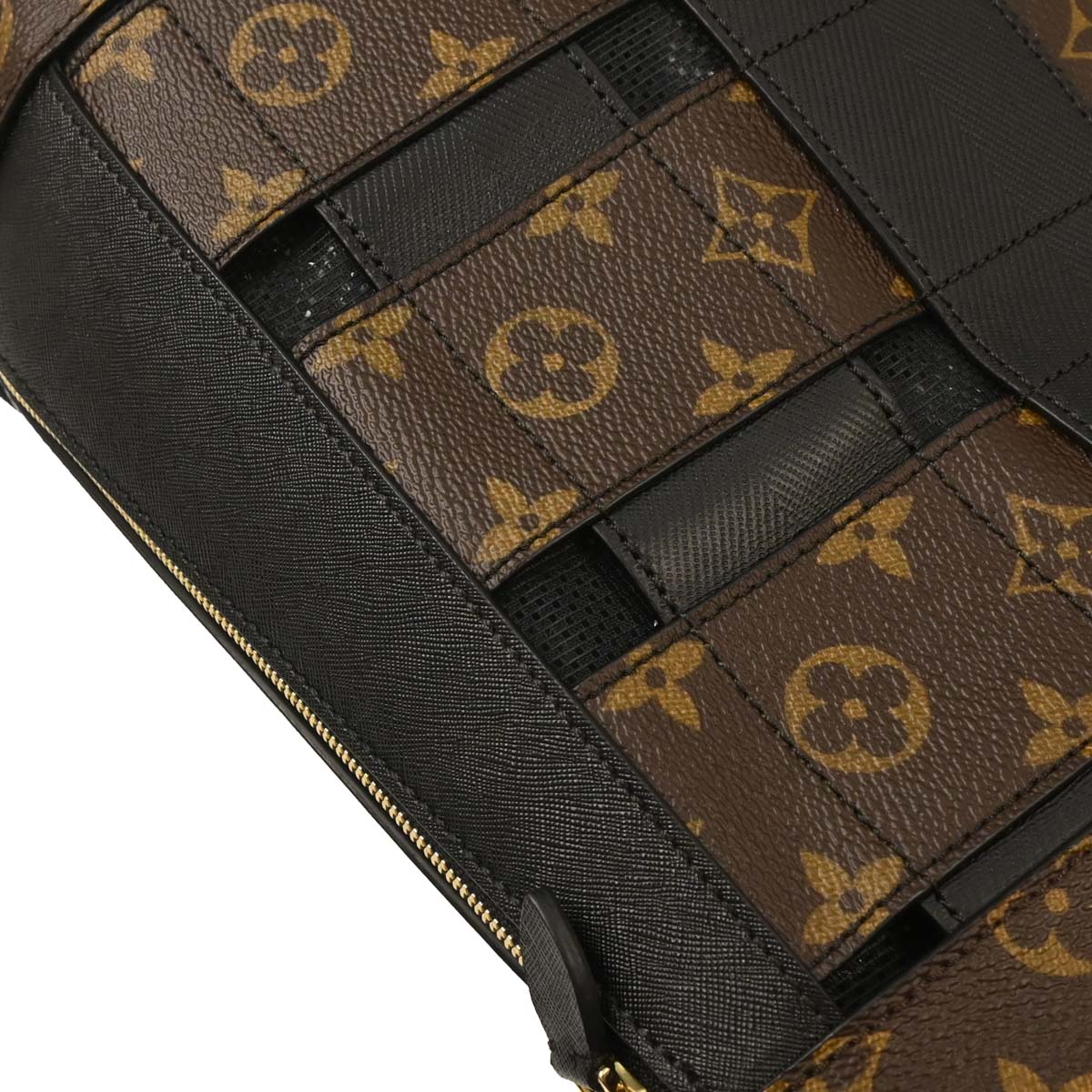 Louis Vuitton Monogram Macassar Tresage Tote 2way Shoulder Handbag M44111