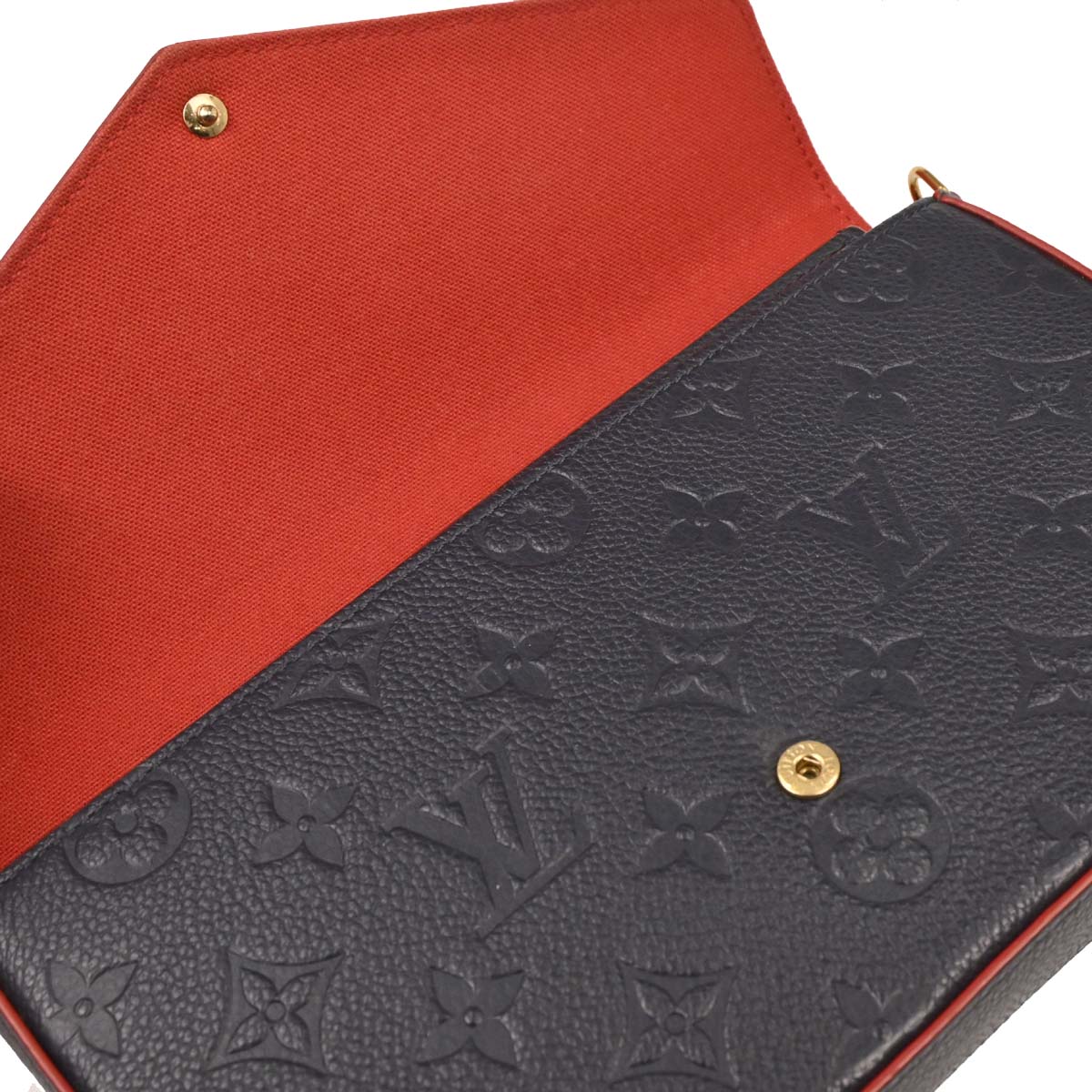 Louis Vuitton Navy Monogram Empreinte Pochette Felicie M64099