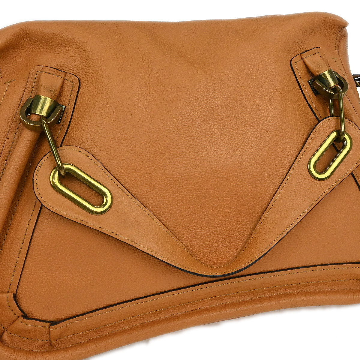 Chloe Beige Paraty 2way Shoulder Handbag